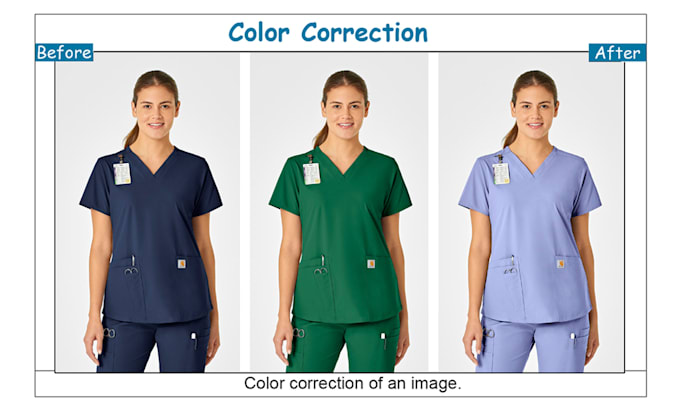do image recolor, color correction, and pattern changes in photoshop