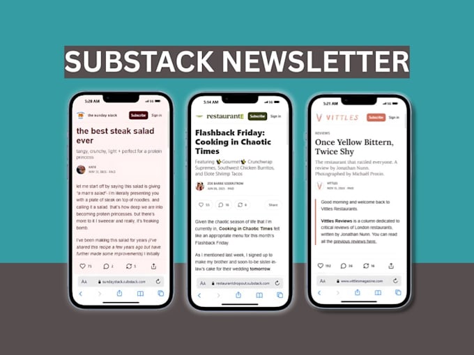 setup substack account improve substack post design substack newsletter template