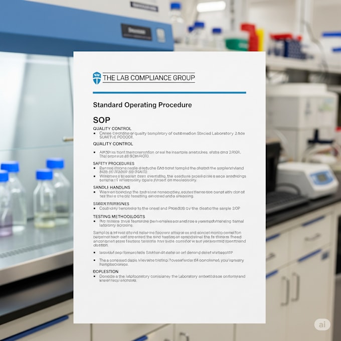 write customize lab sops for clia, cap, and iso compliance