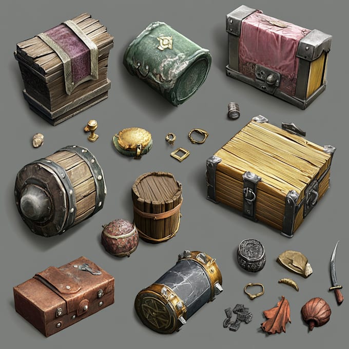 concept the prop, item, and objects for the game