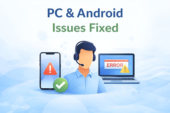 fix android issues and provide windows PC technical support