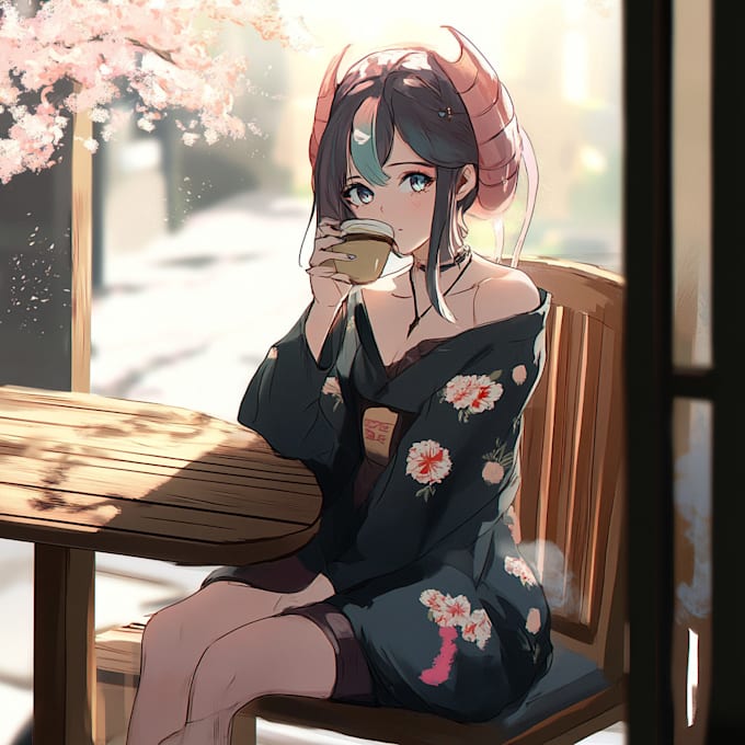 draw beautiful anime art illustration