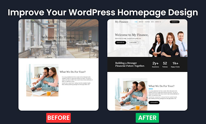 Improve your wordpress homepage design to boost engagement by Yathmi ...