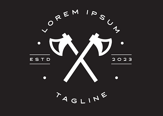 design a professional modern axes logo