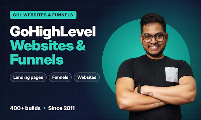 build your gohighlevel website, ghl funnel or landing page