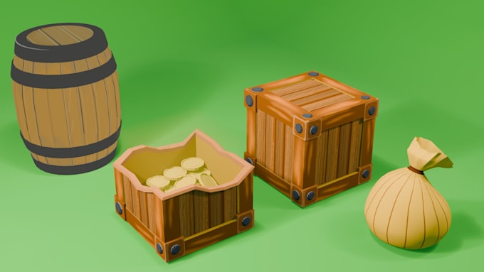 create stylized low poly 3d animal, character for projects
