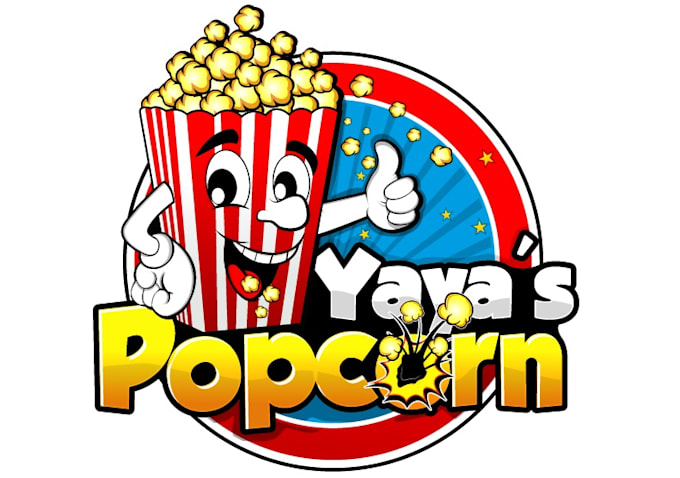 design a excellent popcorn logo for your business