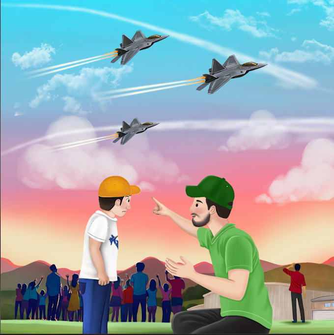 draw children book illustration in for amazon kdp