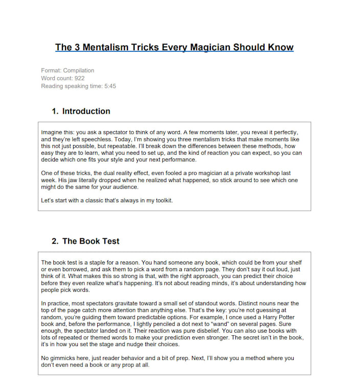 write a high retention youtube script