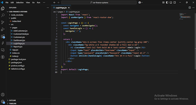 develope a modern website using next js and tailwind CSS