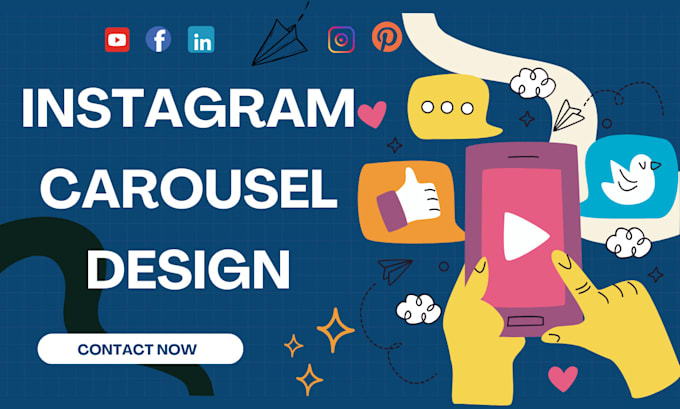 Do instagram linkedin tiktok social media carousels social media post ...