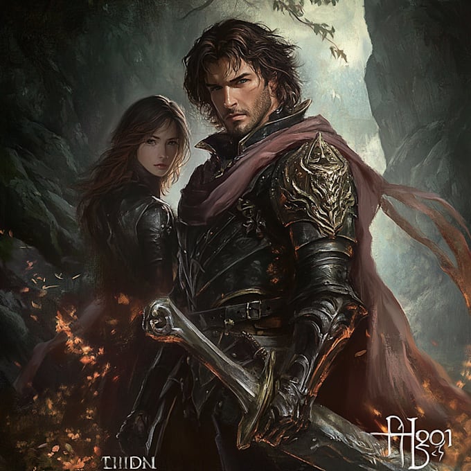 do fantasy book cover, romance book cover