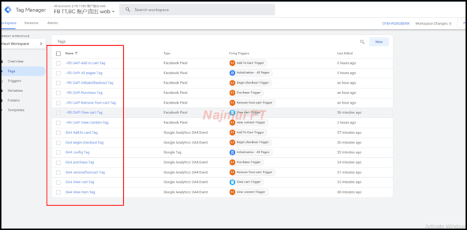 setup ga4 and GTM conversion tracking for google and facebook ads