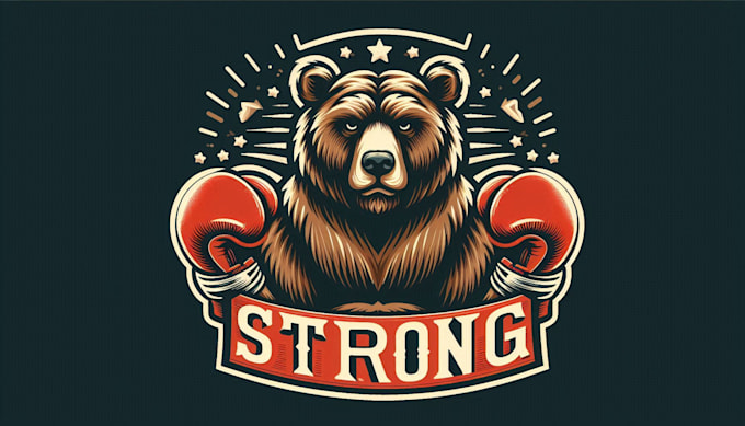 design amazing boxer bear logo with express delivery