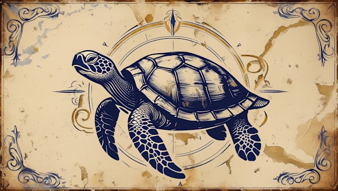 create awesome turtle logo design for your company