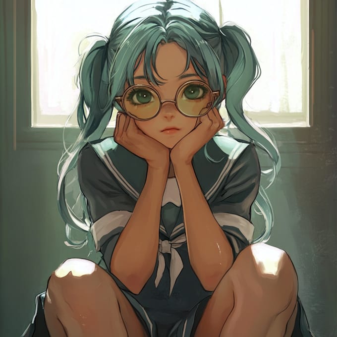 draw anime character illustration