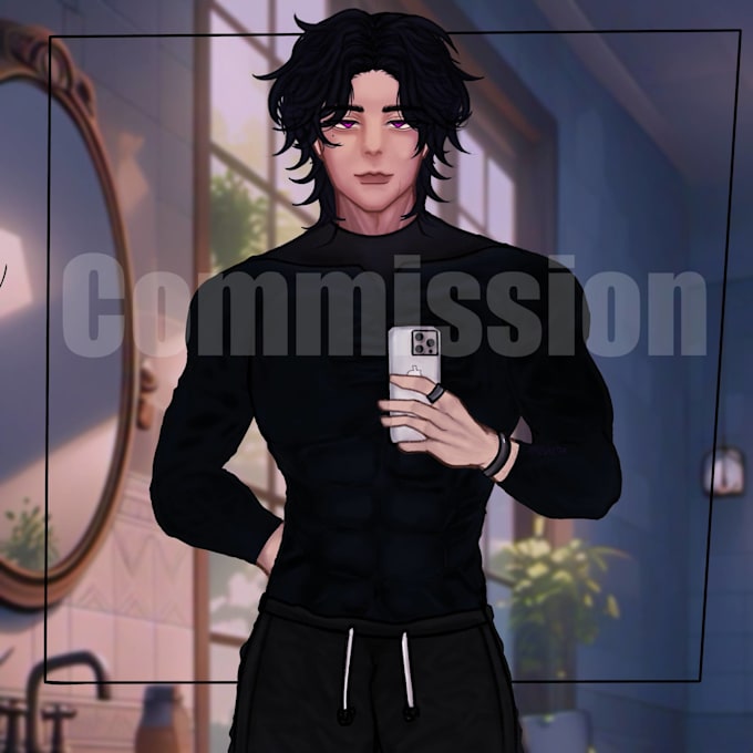 draw custom animestyle digital art or oc illustrations