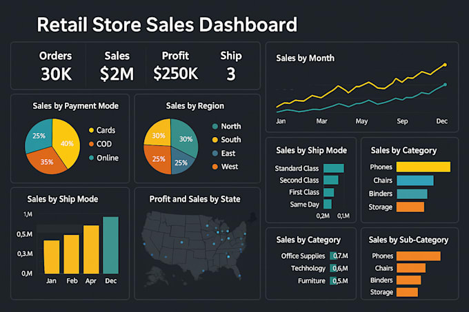 create a financial dashboard in power bi