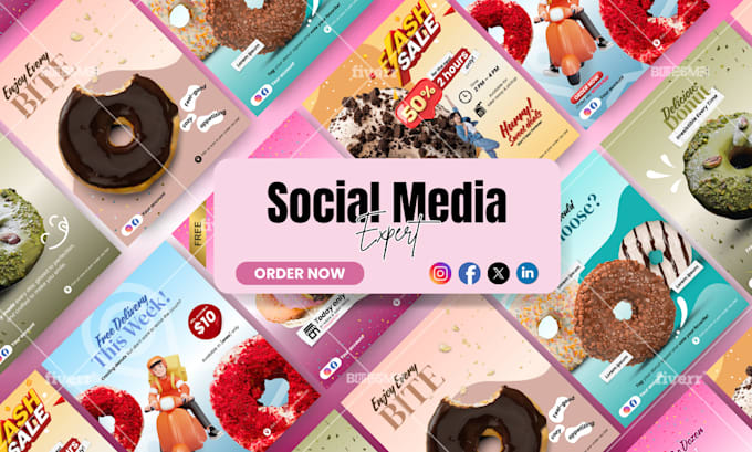 design food menu instagram posts for your brand