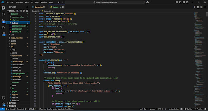 do website development as full stack developer