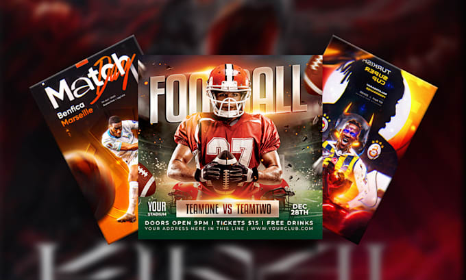 design eye catching boxing, ufc and sports event flyers
