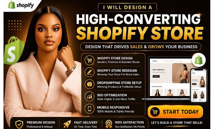 design, shopify dropshipping store, shopify website, redesign shopify store