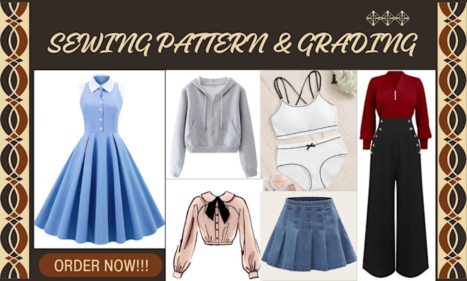 make accurate digital PDF sewing patterns and grading for your fashion line