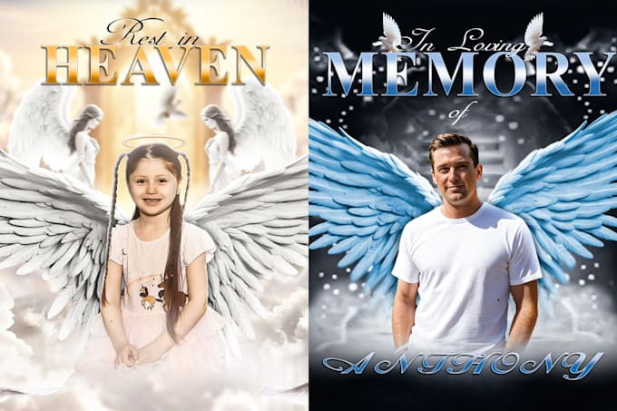 create heavenly memorial edits of your loved one