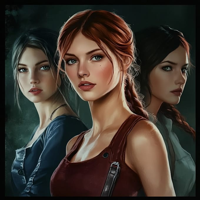 paint a realistic or fantasy portrait