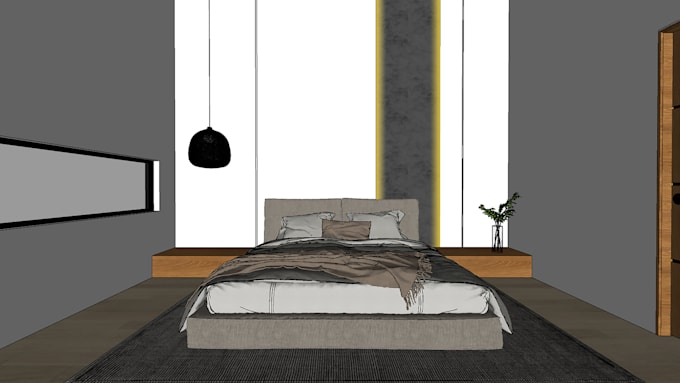 create sketchup interior design