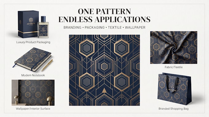 create a custom seamless geometric pattern design