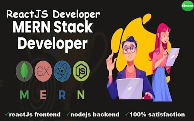 be your full stack web developer using node js and react js
