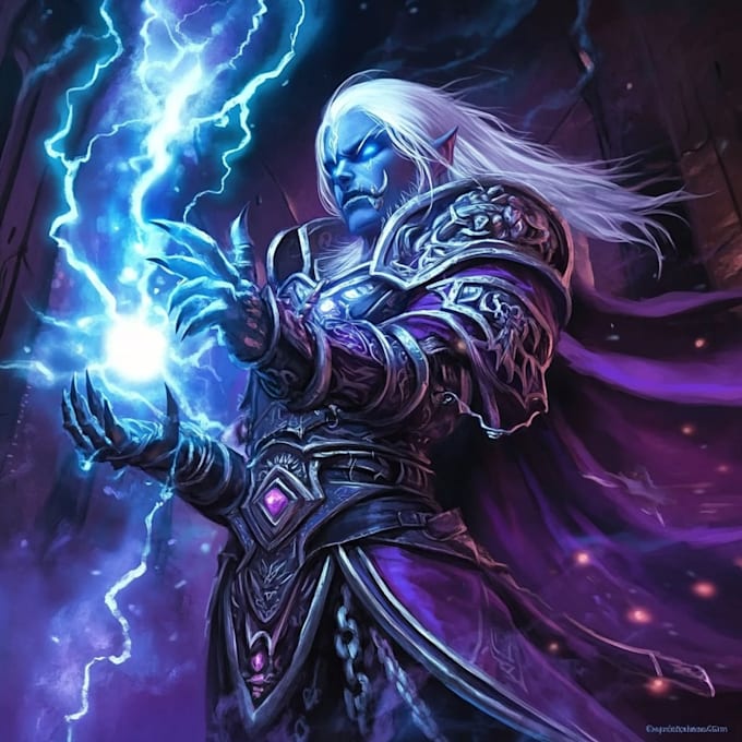 create warcraft fantasy dungeons and dragons illustrations