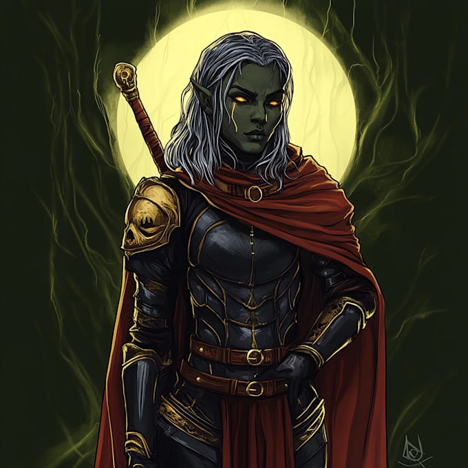 draw fantasy character illustration
