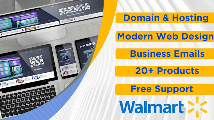 create a professional website for walmart marketplace approval