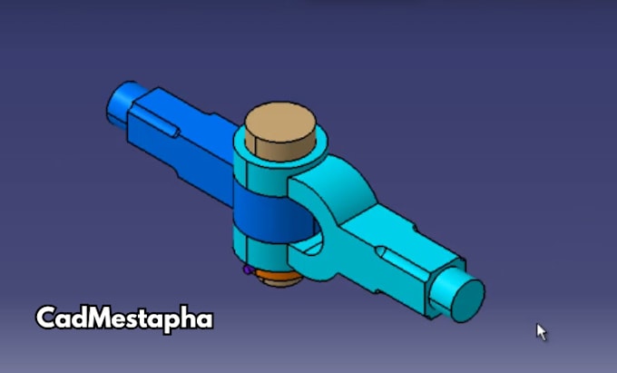 Design 2d and 3d parts using catia v5 and solidworks by Cadmestapha ...