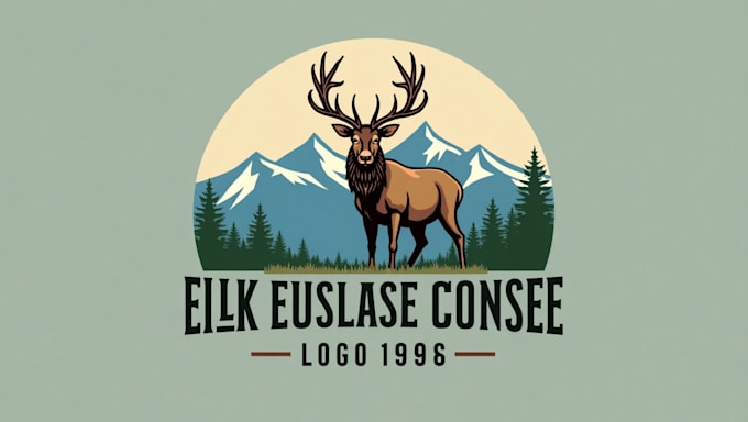 create beautiful elk head mascot logo with express delivery