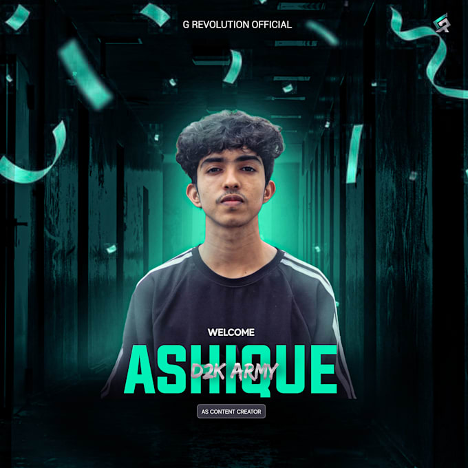 design eye catching gaming posters and welcome posters