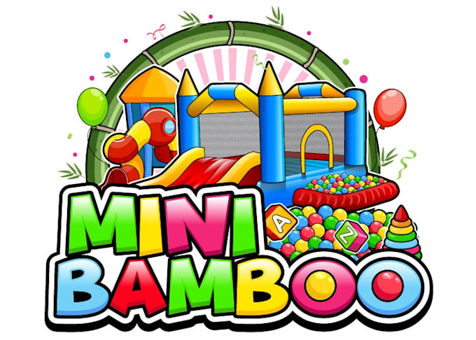 design gorgeous bounce house logo for your business