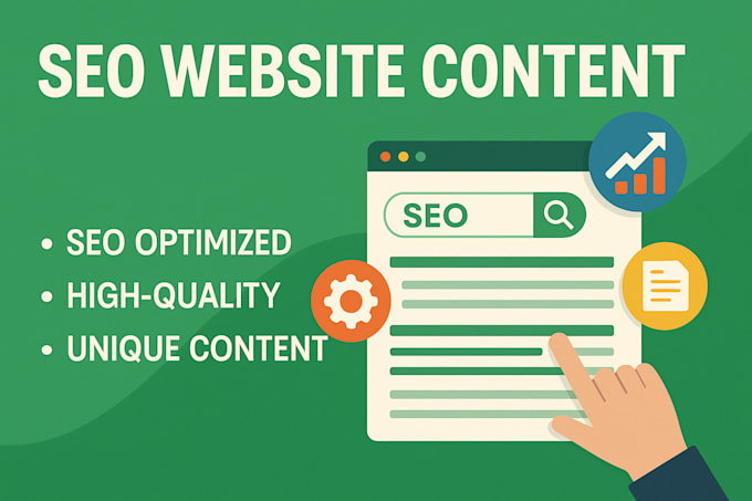 write SEO optimized content for your website