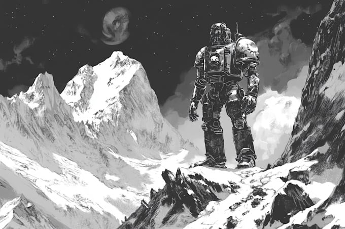 make a warhammer illustration