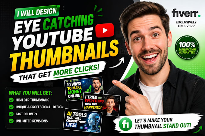 make professional youtube thumbnail design