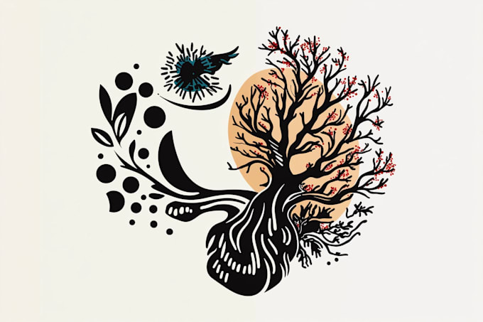 make a minimal line art tattoo