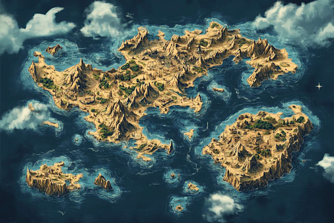 draw amazing vector or isometric map illustrations