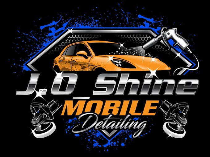 design a creative mobile detailing logo