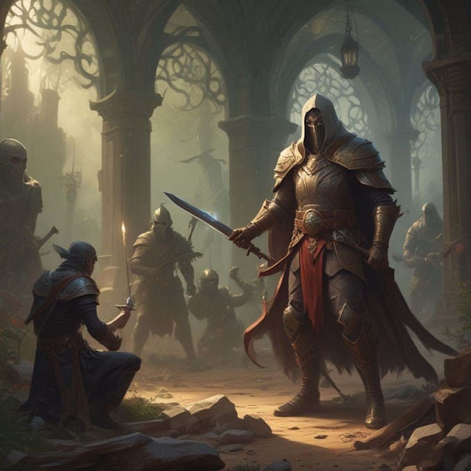 draw character design, concept art, illustration, dnd