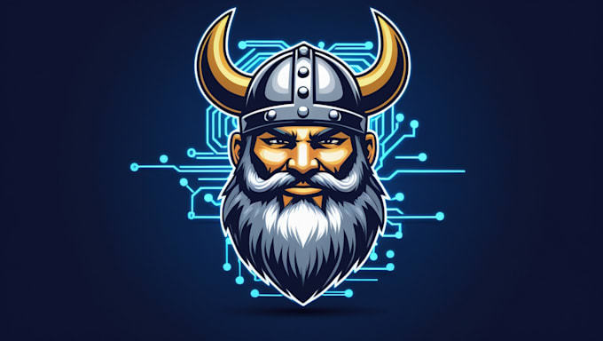 create outstanding viking logo with express delivery