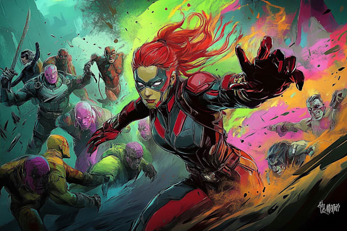draw you as an amazing superhero