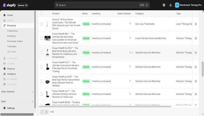 upload and import bulk product to shopify store by CSV