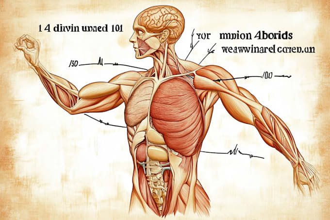 draw exercise, medical and anatomy illustrations